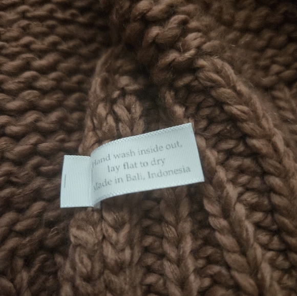 Indah Cayenne Warm Brown Knit Cardigan OS NWT - Picture 8 of 8